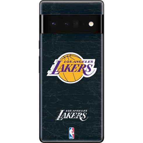 NBA Los Angeles Lakers Black Primary Logo Google Pixel 6 Pro Skin